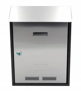 Skrzynka Pocztowa Na Listy 300X250X100Mm Stalowo-Czarna Verotech - Skrzynki na listy - miniaturka - grafika 1