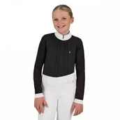 Koszulki jeździeckie - Bluzka młodzieżowa konkursowa SENNAH - QHP - black - miniaturka - grafika 1