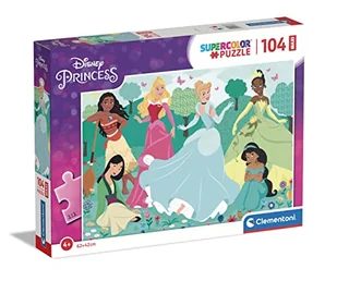 Clementoni Puzzle 104 Maxi Super Kolor Princess - - Puzzle - miniaturka - grafika 2