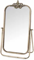Biżuteria - akcesoria - Lusterko na toaletkę lustro do makijażu złote 57,5x37x17,5 - miniaturka - grafika 1