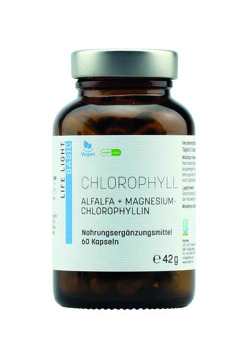 Life Light Chlorofil - Lucerna siewna Chlorofilina Magnezowa 60 kaps. Life Light 5267-939E2