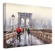 Obrazy i zdjęcia na płótnie - Pyramid Posters Brooklyn Bridge - obraz na płótnie 40x30 WDC92887 - miniaturka - grafika 1