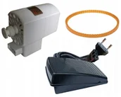 Akcesoria i części AGD - Zespół napędowy do maszyn Łucznik 400 i 700 komplet silnik regulator pasek - miniaturka - grafika 1