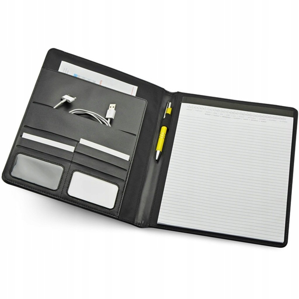 Teczka Konferencyjna Z Ekoskóry + Notes A4