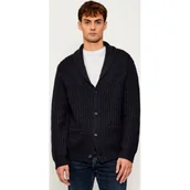 Swetry męskie - BOSS BLACK Wełniany kardigan Horace BOSS X DAWID BECKHAM Loose fit z dodatkiem kaszmiru - miniaturka - grafika 1