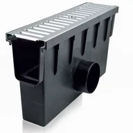 Rynny i akcesoria - Studzienka zbiorcza krata stal system 1000 x 98 A15 50 x 13,1 x 28 cm MAXPOL - miniaturka - grafika 1