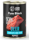 Mokra karma dla psów - JohnDog Pure Black Puppy jeleń 400g - miniaturka - grafika 1
