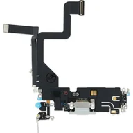 Części serwisowe do telefonów - Złącze gniazdo ładowania dock iPhone 14 Pro ORG białe - miniaturka - grafika 1