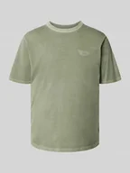 Koszulki męskie - T-shirt z wyhaftowanym logo model ‘Aris’ - miniaturka - grafika 1