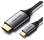 Kable - Ugreen USB-C do HDMI 4K UHD 1.5m czarny - miniaturka - grafika 1
