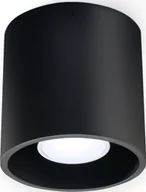 Lampy sufitowe - Lampa sufitowa Lumes Okrągły plafon E760-Orbil - czarny - miniaturka - grafika 1