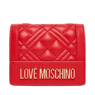 Mały Portfel Damski LOVE MOSCHINO JC5601PP0NLA0500 Czerwony - Portfele - miniaturka - grafika 1