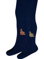 Skarpetki damskie - Chłopięce rajstopki z dinozaurami granatowe Milusie r.80/86 - miniaturka - grafika 1