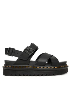 Dr. Martens Sandały Voss II DM31558001 Czarny - Sandały damskie - miniaturka - grafika 1