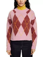 Swetry damskie - ESPRIT Damski sweter 092EE1I336, 693/light PINK 4, XXL - miniaturka - grafika 1