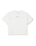 Koszulki i topy damskie - Champion Damska koszulka Legacy American Classics z małym logo oversize S/S, biała, XS - miniaturka - grafika 1