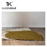 Maty edukacyjne - Toddlekind Mata do zabawy z bawełny organicznej w kształcie liścia Leaf Mat Sand Castle - miniaturka - grafika 1