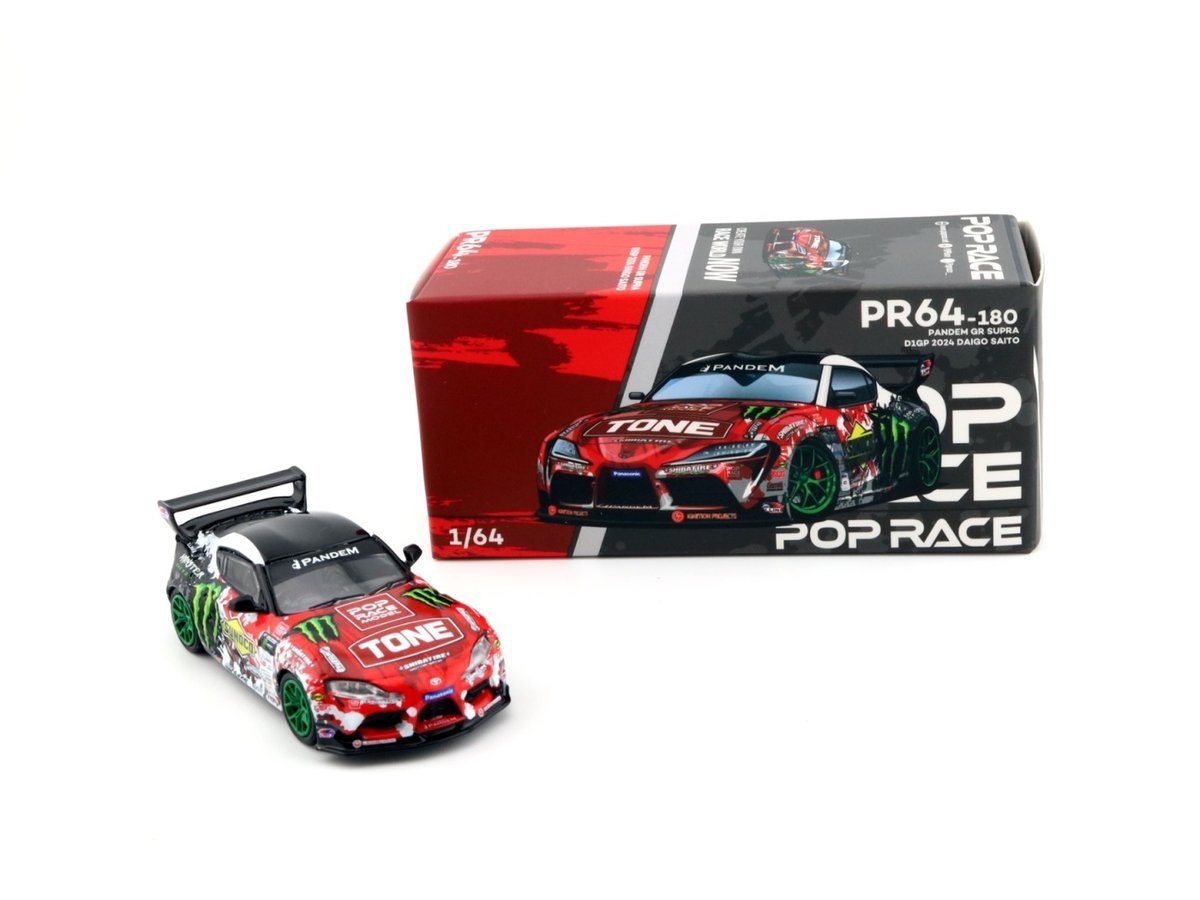 POP RACE PR64-180 Toyota Supra A90 Pandem GR D1GP 2024 Daigo Saito PR640180 1:64