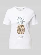Koszulki i topy damskie - T-shirt o kroju regular fit z czystej bawełny model ‘KITA’ - miniaturka - grafika 1