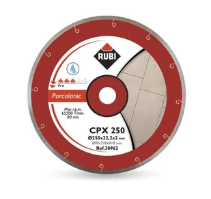 RUBI tarcza tnąca CPX PRO 250mm na mokro 30962 - Tarcze do pił - miniaturka - grafika 2