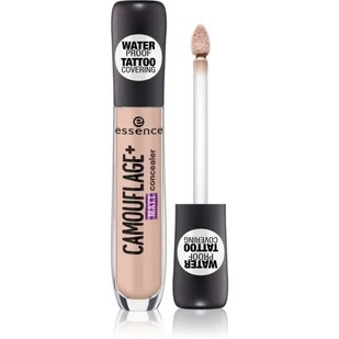 Essence CAMOUFLAGE+ Matt Concealer - Wodoodporny korektor w płynie - 20 - LIGHT IVORY ESSMWWPL-WPL-01 - Korektory do twarzy - miniaturka - grafika 1