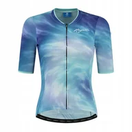 Koszulki i topy damskie - Rogelli Tie Dye - Modna, Damska Koszulka Rowerowa - miniaturka - grafika 1