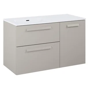 Szafka pod umywalkę wisząca Ness 100x45.6x59 cm beżowa Sensea - Szafki łazienkowe - miniaturka - grafika 1