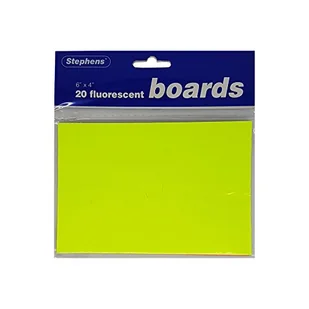 Stephens 370659 15 x 10 cm bilet planszowy - fluorescencyjny (opakowanie 20 arkuszy) - Cenówki - miniaturka - grafika 1