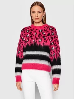 Swetry damskie - Pinko Sweter Barilot 1G169J Y77W Różowy Regular Fit - grafika 1
