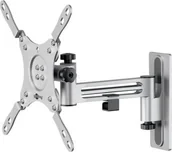 Uchwyty do telewizora - Goobay Uchwyt ścienny do TV Caravan FULLMOTION M, srebrny - miniaturka - grafika 1