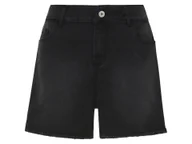 Spodenki damskie - esmara® Szorty jeansowe damskie z bawełną (Czarny, 36) - miniaturka - grafika 1