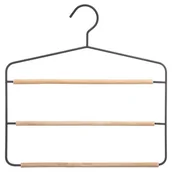 Wieszaki do szafy - 5five Simple Smart Wieszak na spódnice spodnie 3 poziomy metalowy 167828 - miniaturka - grafika 1