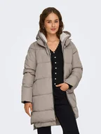 Kurtki damskie - ONLY Płaszcz pikowany w kolorze szarobrązowym - miniaturka - grafika 1