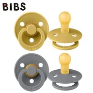 Smoczki uspokajające - Bibs Colour 2-Pack Mustard & Smoke S Smoczek Uspokajający Kauczuk Hevea - miniaturka - grafika 1