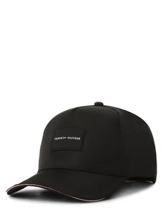 Tommy Hilfiger Czapka męska Mężczyźni czarny jednolity, ONE SIZE - Czapki męskie - miniaturka - grafika 1
