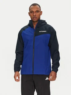 adidas Kurtka outdoor Terrex Multi 2L RAIN.RDY JD8353 Niebieski Regular Fit - Odzież trekkingowa męska - miniaturka - grafika 1
