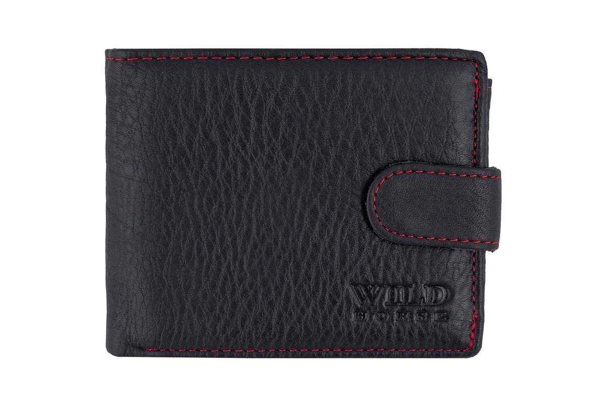 Portfel męski Skórzany Wild Horse Czarny