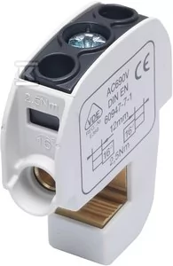 Simet Zacisk izolowany szynowy SBB 16 (86105) SIMBLOCK czarny 81550007 81550007 - Inne akcesoria elektryczne - miniaturka - grafika 1