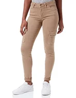 Spodnie damskie - MUSTANG Jeansy damskie June Skinny Cargo, Tannin 3142, 29W x 30L - miniaturka - grafika 1