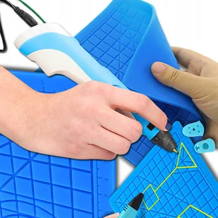 MATA SILIKONOWA DLA DŁUGOPIS 3D PEN DLA DZIECI SZABLONY FORMA PODKŁADKA - Filamenty i akcesoria do drukarek 3D - miniaturka - grafika 1
