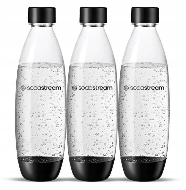 ZESTAW 3x BUTELKI BUTLE BUTELKA 3x 1L NA WODĘ SodaStream Fuse DO ZMYWARKI