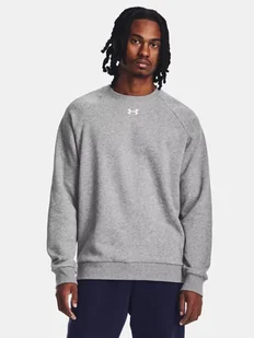 Bluza męska Rival Fleece Crew UNDER ARMOUR 1379755-025 Szary - Bluzy męskie - miniaturka - grafika 1