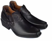 Półbuty męskie - Męskie kowbojki podwyższające PADWA +8 CM - miniaturka - grafika 1