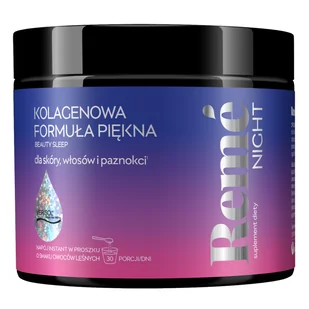 Reme Night Kolagenowa Formuła Piękna, smak owoców leśnych, 150 g - Włosy, skóra, paznokcie - miniaturka - grafika 1