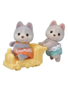Sylvanian Families Akcesoria dla lalek "Husky Twins" - 3+ - Akcesoria dla lalek - miniaturka - grafika 1
