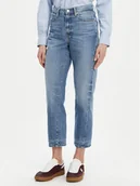 Spodnie damskie - Tommy Hilfiger Jeansy Classic WW0WW44355 Niebieski Straight Fit - miniaturka - grafika 1