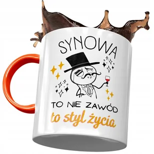 Kubek Pomarańczowy Dla Synowej Żony Syna Prezent z Nadrukiem ze Zdjęciem + Opakowanie na prezent (wzór 03) - Kubki Kubek Pomarańczowy Dla Synowej Żony Syna Prezent z Nadrukiem ze Zdjęciem + Opakowanie na prezent (wzór 03) - Kubki - miniaturka - grafika 1