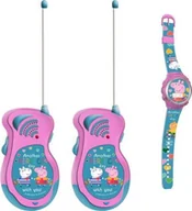 Zabawki militarne - Świnka Peppa Walkie Talkie PP17047 różowy - miniaturka - grafika 1