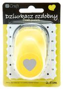 Przybory szkolne - Dalprint Dziurkacz ozdobny 2.5cm Serce Falbanka AD110/009 - miniaturka - grafika 1