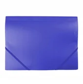 Teczki i skoroszyty - D.rect Teczka plastikowa z gumką niebieska - miniaturka - grafika 1